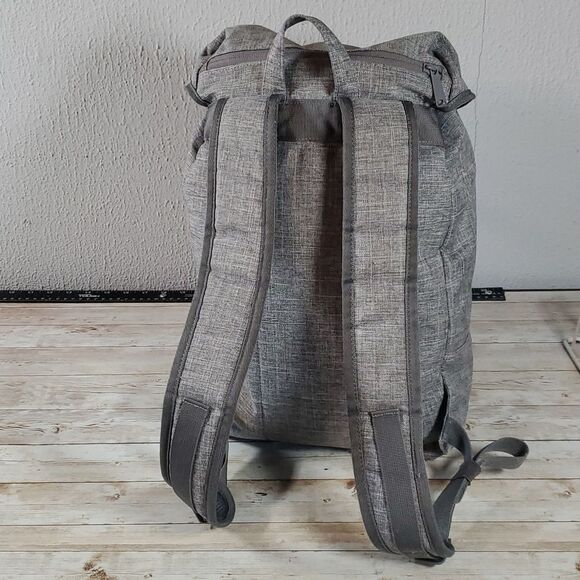 Herschel Supply Company | Iona Backpack Raven Crosshatch Grey & Black Red Inside - Picture 6 of 15